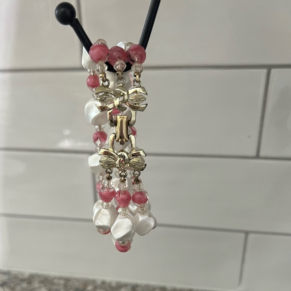 Vintage Coro Three Strand Bracelet 7.5 in.